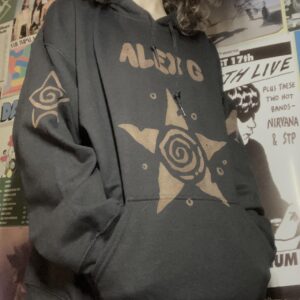 Handmade bleach Alex G hoodie